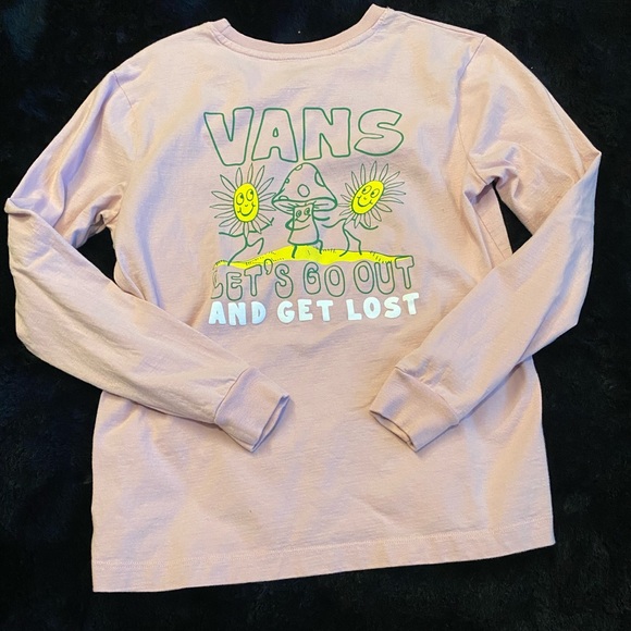 Vans Tops - Vans Pink Long Sleeve Tee SZS